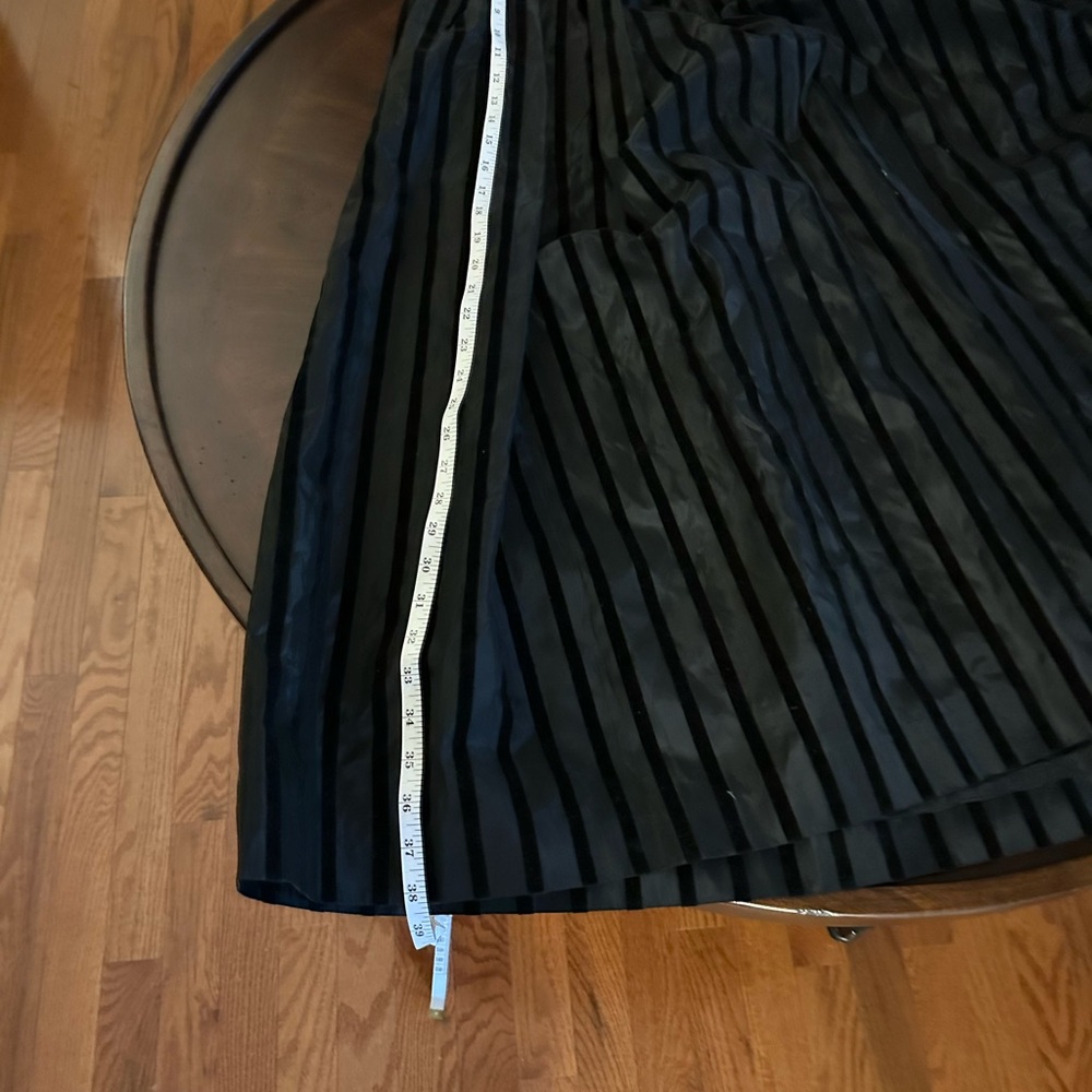 Vintage Farinae Collection black taffeta Maxi A-Line Pleated Skirt for Cocktail - Picture 8 of 9